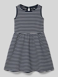 Kleid mit Rundhalsausschnitt und rückseitigem Knopfverschluss von Blue Seven - 38