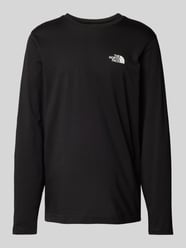 Longsleeve mit Label-Print von The North Face Schwarz - 36