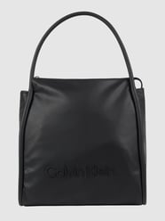 Hobo Bag in Leder-Optik von CK Calvin Klein Grau / Schwarz - 30