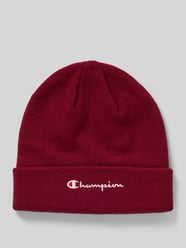 Beanie mit breitem Umschlag und Logo-Stitching von Champion Bordeaux - 10
