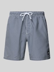 Regular Fit Badehose mit Label-Patch Modell 'Mike' von Shiwi - 15