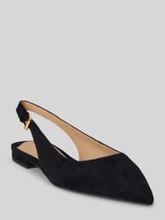 Balerina z naturalnej skóry welurowej od Lauren Ralph Lauren - 44