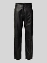 Wide leg broek van echt lamsleer, model 'CHANCE' van SELECTED HOMME - 44