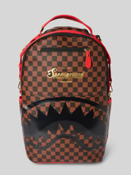 Rugzak met labelprint, model 'TAKEOVER THE THRONE' van Sprayground Bruin - 1