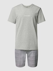 Pyjama mit Label-Print von Calvin Klein Underwear Grau - 22