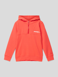 Hoodie mit kurzem Reißverschluss Modell 'WEBB' von Raizzed Rot - 26