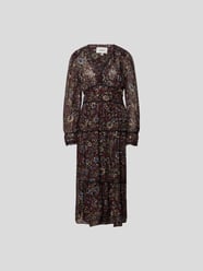 Midikleid mit floralem Muster von Ba&sh Grau / Schwarz - 27
