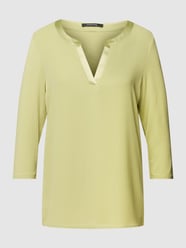 Blouse met druppelvormige hals van comma Groen - 13