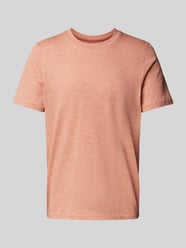 T-Shirt mit geripptem Rundhalsausschnitt von MCNEAL Orange - 14