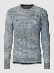 Strickpullover mit Farbverlauf Modell 'Gradient' von Scotch & Soda Blau / Türkis - 47