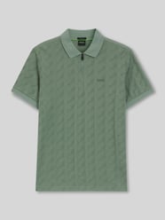Relaxed fit poloshirt met structuurmotief, model 'MIRROR' van BOSS Green - 28