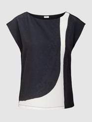 T-shirt w stylu Colour Blocking od s.Oliver BLACK LABEL Czarny - 47