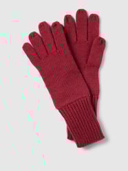 Handschuhe in Strick-Optik von Seeberger Pink - 32