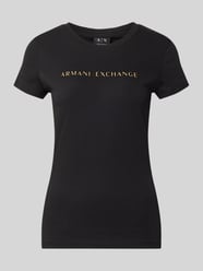 t-shirt o kroju slim fit z czystej bawełny od Armani Exchange - 12