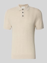 Koszulka polo o kroju slim fit z listwą guzikową od Profuomo - 16