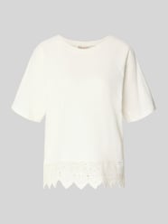 T-shirt met gehaakt kant model 'Cimon' van FREE/QUENT - 6