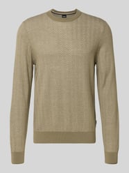 Regular Fit Pullover aus Schurwoll-Mix Modell 'HABITO' von BOSS Beige - 44