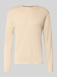 Strickpullover mit Rundhalsausschnitt von Christian Berg Men Beige - 5