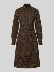 Knielange overhemdjurk met strikceintuur, model 'KARALYNN' van Lauren Ralph Lauren - 45