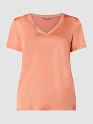 T-shirt met contrasterende voorkant van Jake*s Collection Rood - 39