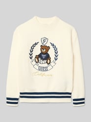 Gebreide pullover met labelstitching van Guess - 13