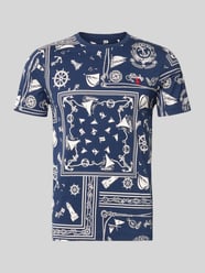 t-shirt o kroju slim fit z czystej bawełny model 'CO CN BANDANA PRINT' od Polo Ralph Lauren - 41