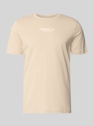 Regular Fit T-Shirt aus reiner Baumwolle von s.Oliver RED LABEL Beige - 30