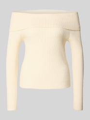 Sweter o kroju slim fit z dzianiny z mieszanki wiskozy model ‘KATIA’ od ONLY - 28