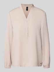 Regular Fit Bluse mit Tunka-Ausschnitt von Marc Cain Beige - 39