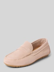 Slipper aus echtem Rindsleder von Marc O'Polo Pink - 34