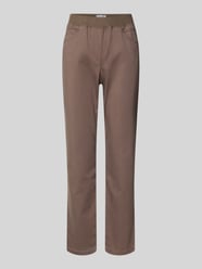 Stoffhose mit elastischem Bund Modell 'PAMINA' von Raphaela By Brax Beige - 42
