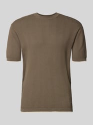Strickshirt mit Strukturmuster und Rundhalsausschnitt von Emporio Armani - 3