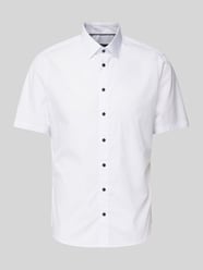 Slim Fit Business-Hemd mit 1/2-Arm von Jake*s Weiß - 3
