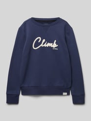 Sweatshirt mit Label-Detail von Garcia Blau - 19