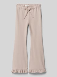 Bootcut Sweatpants mit Tunnelzug von Lil Atelier Grau - 8