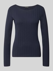 Regular Fit Longsleeve mit Strukturmuster von Emporio Armani - 10
