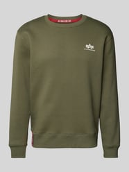 Sweatshirt mit Label-Print von Alpha Industries Grün - 33