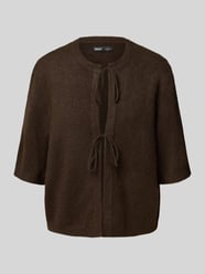 Kurtka z dzianiny o luźnym kroju z wiązanym detalem model ‘SIMONI’ od Only - 8