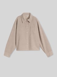 Kort cord overhemd met structuurlook van Tom Tailor Denim Beige - 14