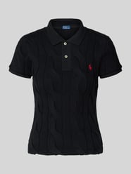 Regular fit poloshirt met kabelpatroon en logostitching van Polo Ralph Lauren - 22