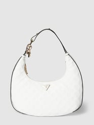 Torba hobo z logo na całej powierzchni model ‘LA FEMME HOBO’ od Guess Biały - 5