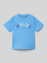 T-Shirt mit Motiv-Print von Tom Tailor Blau - 16