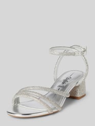 Sandalette mit Strasssteinbesatz Modell 'LILLY SPARK' von Buffalo Grau - 1