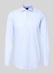 koszula o kroju slim fit biznesowa z czystej bawełny model 'HANK' od BOSS - 36