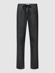 Hose mit seitlichen Eingrifftaschen Modell 'Fabio' von Brax Grau / Schwarz - 30