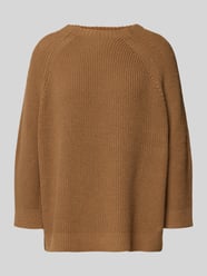 Gebreide pullover met raglanmouwen en ronde hals van Smith and Soul Beige - 42
