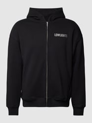 Sweatjacke mit Label-Print von Low Lights Studios Schwarz - 24