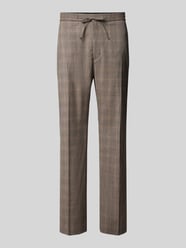 Spodnie materiałowe o kroju straight fit z kantami model 'Cove' od Tiger of Sweden - 25