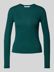 Longsleeve mit Rundhalsausschnitt Modell 'SECOND' von Mango Blau - 7