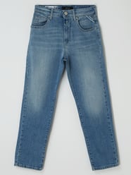 Mom fit jeans met stretch, model 'Jorgi'  van Replay Blauw / turquoise - 32